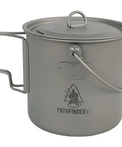 Pathfinder Branded Survival Gear 1100ml Titanium Bush Pot