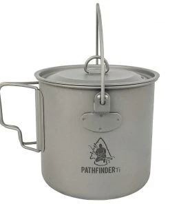 Pathfinder Branded Survival Gear 1100ml Titanium Bush Pot