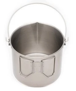 Pathfinder Branded Survival Gear Stainless Steel 120oz. Bush Pot And Lid 17 Pathfinder Branded Survival Gear Stainless Steel 120oz. Bush Pot And Lid