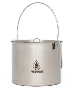 Pathfinder Branded Survival Gear Stainless Steel 120oz. Bush Pot And Lid 15 Pathfinder Branded Survival Gear Stainless Steel 120oz. Bush Pot And Lid