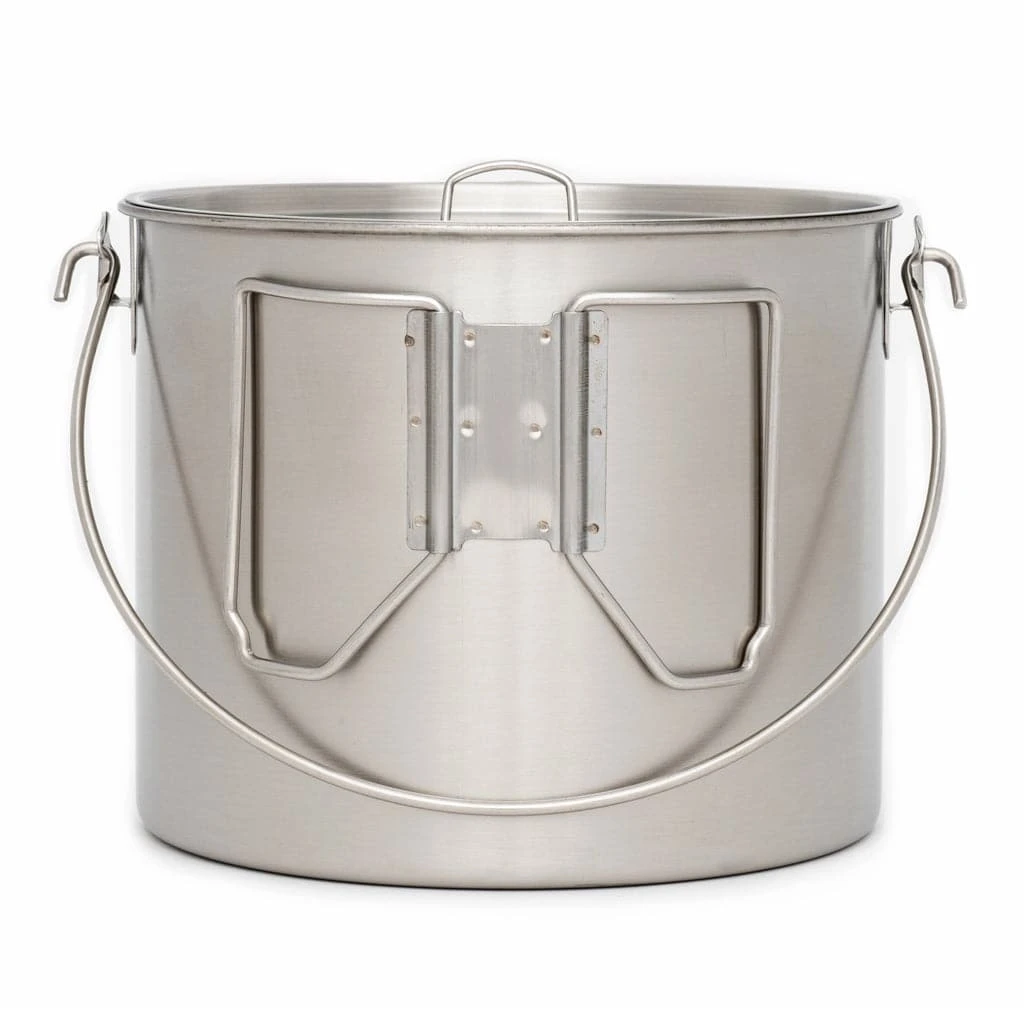 Pathfinder Branded Survival Gear Stainless Steel 120oz. Bush Pot And Lid 5 Pathfinder Branded Survival Gear Stainless Steel 120oz. Bush Pot And Lid