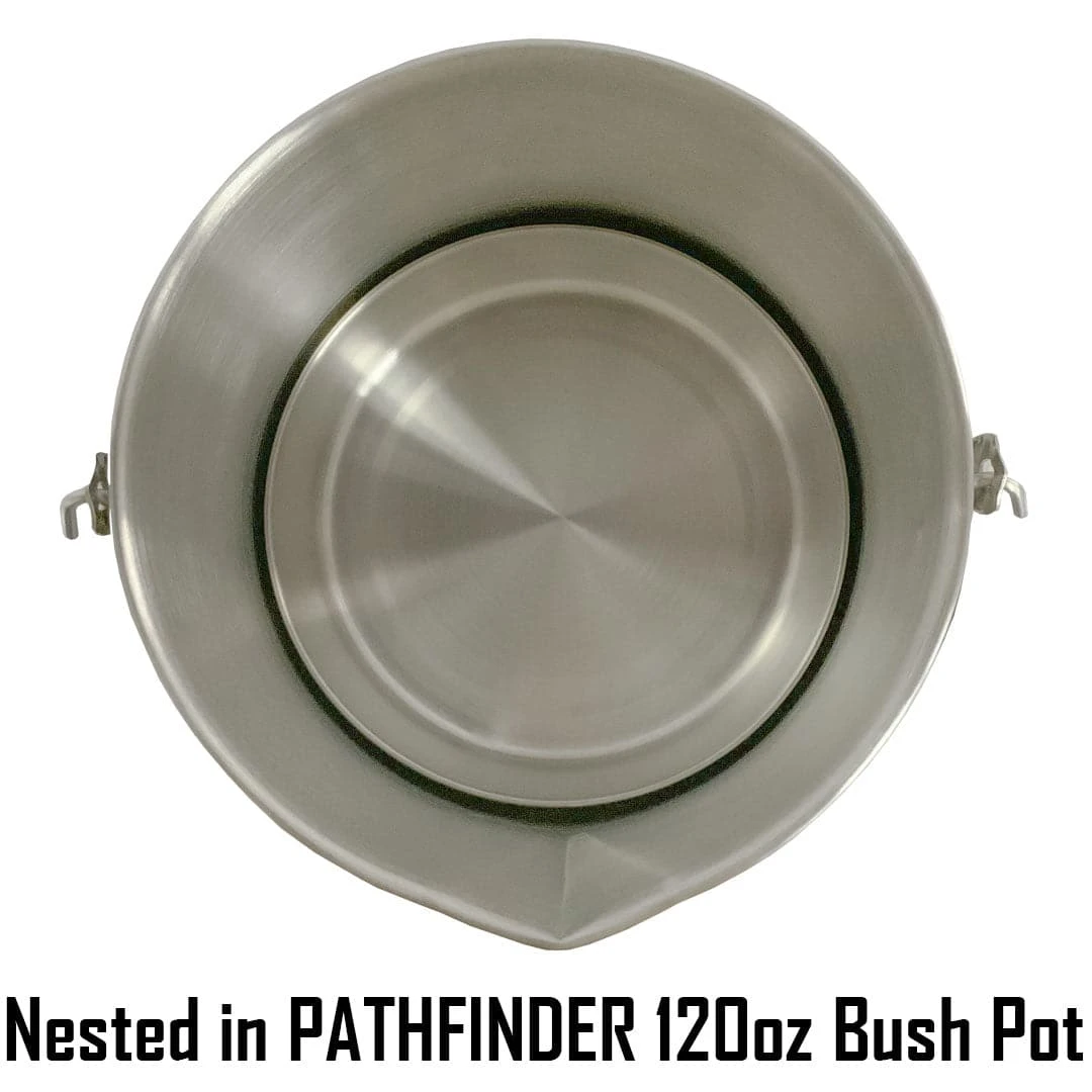 Pathfinder Branded Stainless Steel Plate Outdoor Cooking 5 Pathfinder Branded Stainless Steel Plate Outdoor Cooking
