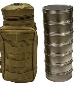 PaperMart 12oz Round Stainless Steel Container - Screw Top