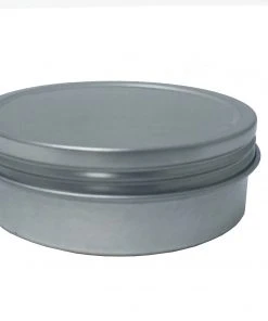 PaperMart 2oz Round Steel Container - Screw Top