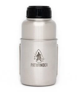 Pathfinder Branded Stainless Steel Bottle & Nesting Cup Set Survival Gear