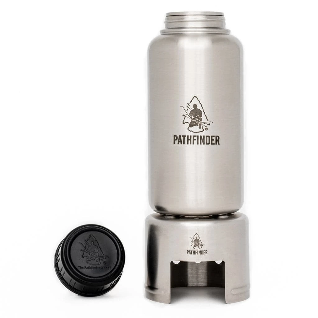 Pathfinder Branded Survival Gear Stainless Steel Bottle Stove 6 Pathfinder Branded Survival Gear Stainless Steel Bottle Stove