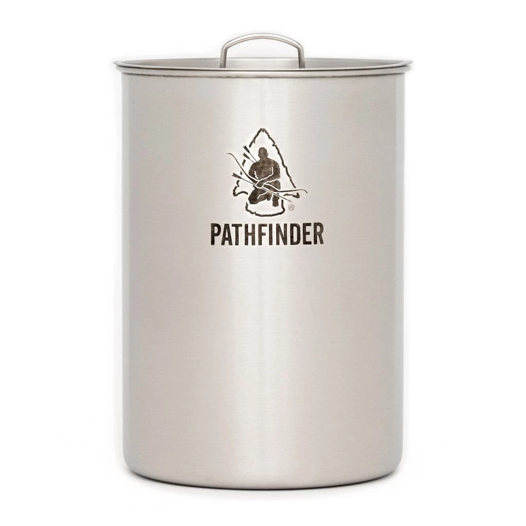 Pathfinder Branded 64oz Stainless Steel Water Bottle And Nesting Cup Set 9 Pathfinder Branded 64oz Stainless Steel Water Bottle And Nesting Cup Set