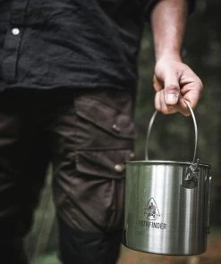 Pathfinder Branded Stainless Steel 64oz. Bush Pot Survival Gear 25 Pathfinder Branded Stainless Steel 64oz. Bush Pot Survival Gear