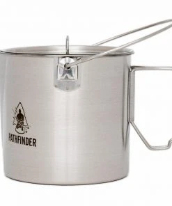 Pathfinder Branded Stainless Steel 64oz. Bush Pot Survival Gear 21 Pathfinder Branded Stainless Steel 64oz. Bush Pot Survival Gear