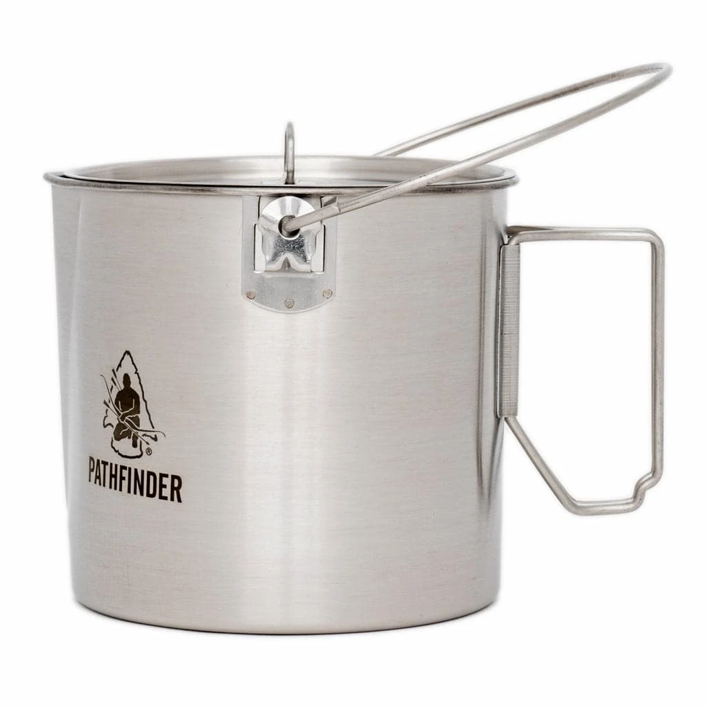 Pathfinder Branded Stainless Steel 64oz. Bush Pot Survival Gear 8 Pathfinder Branded Stainless Steel 64oz. Bush Pot Survival Gear