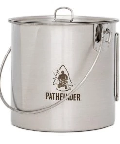 Pathfinder Branded Stainless Steel 64oz. Bush Pot Survival Gear