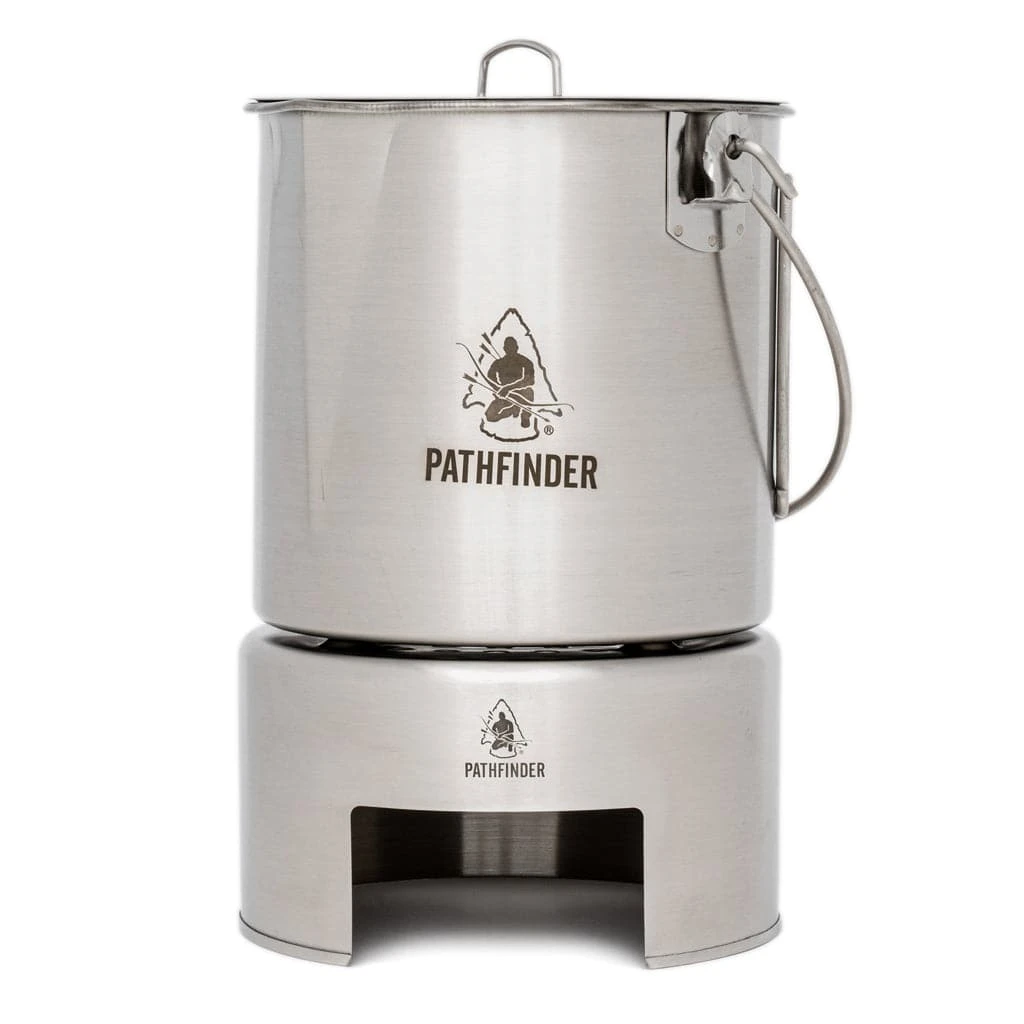Pathfinder Branded Stainless Steel Pot & Pan Stove Stand 5 Pathfinder Branded Stainless Steel Pot & Pan Stove Stand