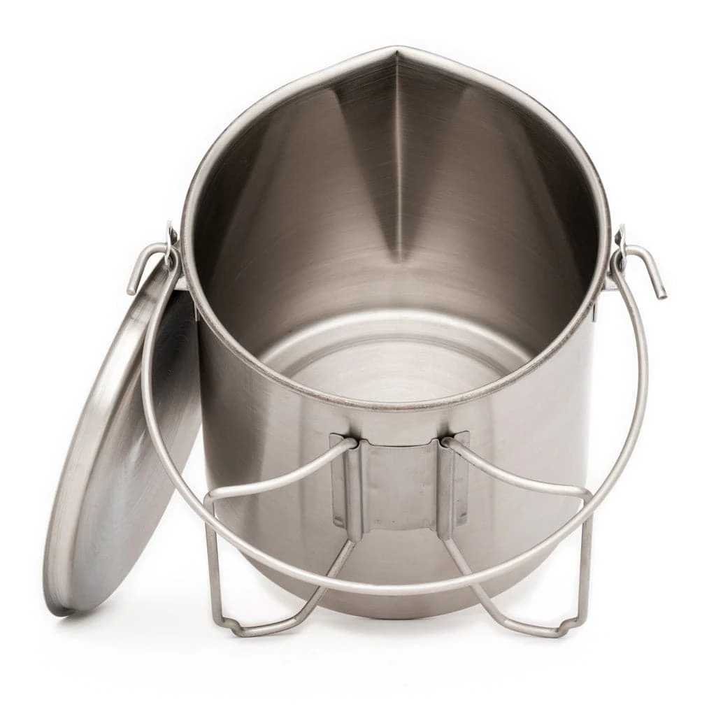 Pathfinder Branded Stainless Steel 64oz. Bush Pot Survival Gear 9 Pathfinder Branded Stainless Steel 64oz. Bush Pot Survival Gear