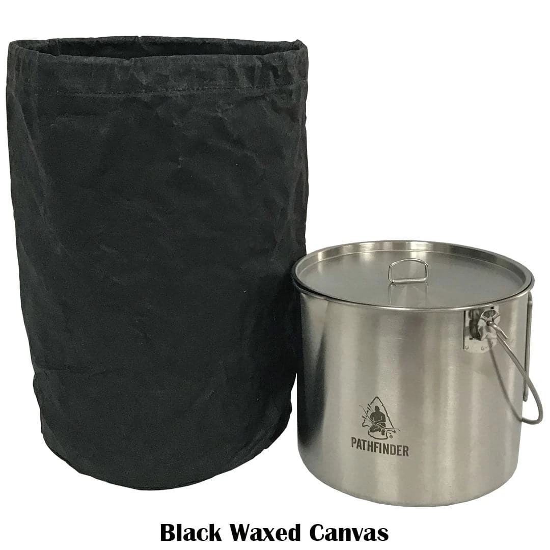 Pathfinder Branded Survival Gear Stainless Steel 120oz. Bush Pot And Lid 11 Pathfinder Branded Survival Gear Stainless Steel 120oz. Bush Pot And Lid