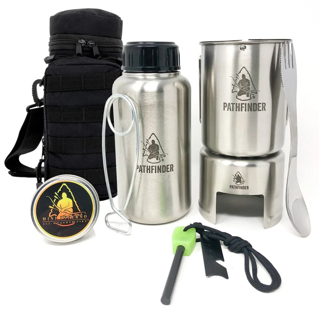 Pathfinder Branded Stainless Steel Bottle Cooking Kit 18 Pathfinder Branded Stainless Steel Bottle Cooking Kit