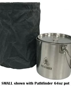 Royal Case Company Pathfinder Waxed Canvas Small Bush Pot Bag Outdoor Cooking