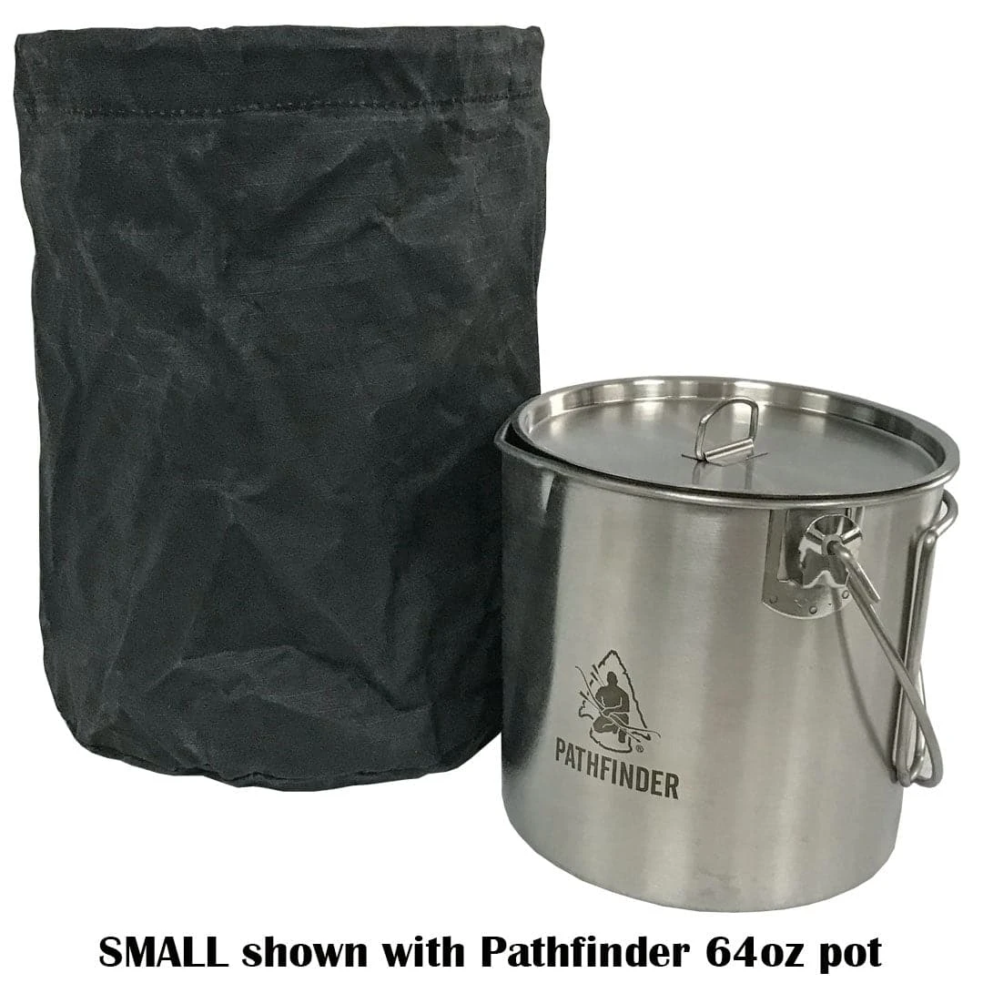 Royal Case Company Pathfinder Waxed Canvas Small Bush Pot Bag Outdoor Cooking 4 Royal Case Company Pathfinder Waxed Canvas Small Bush Pot Bag Outdoor Cooking