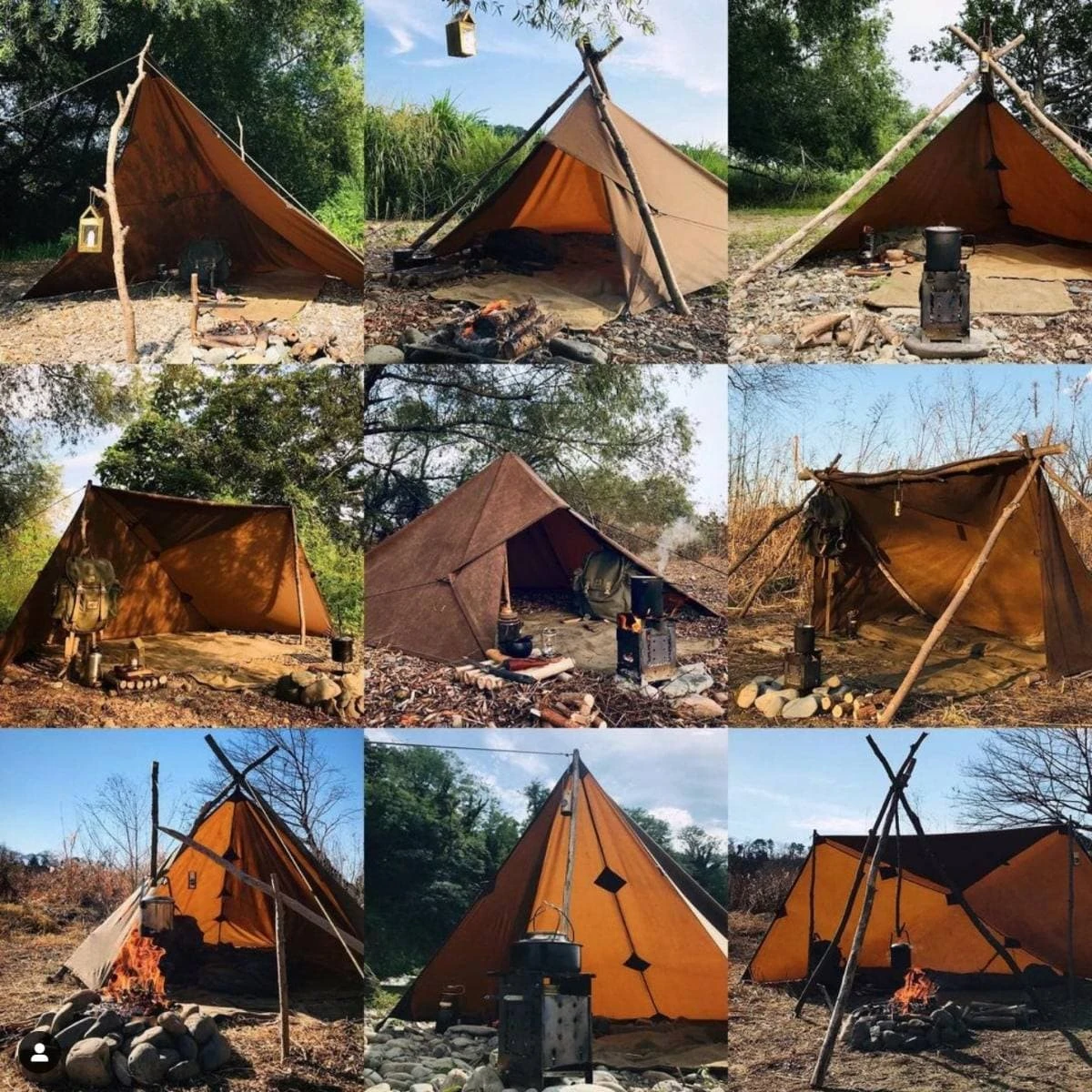 Oilskin Tarp - Bushcraft Spain Cover & Shelter 7 Oilskin Tarp - Bushcraft Spain Cover & Shelter