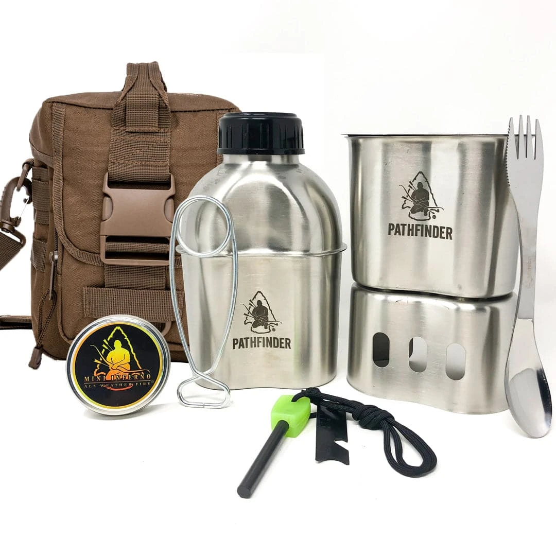 Pathfinder Branded Campfire Survival Cooking Kit Survival Gear 3 Pathfinder Branded Campfire Survival Cooking Kit Survival Gear