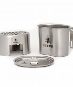 Pathfinder Branded Stainless Steel Canteen Cooking Set Survival Gear 15 Pathfinder Branded Stainless Steel Canteen Cooking Set Survival Gear