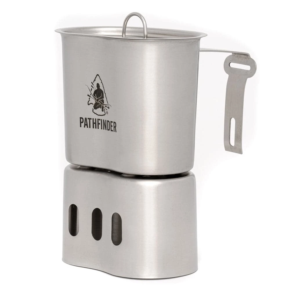 Pathfinder Branded Stainless Steel Canteen Cooking Set Survival Gear 5 Pathfinder Branded Stainless Steel Canteen Cooking Set Survival Gear