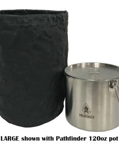 Royal Case Company Pathfinder Waxed Canvas Large Bush Pot Bag Outdoor Cooking
