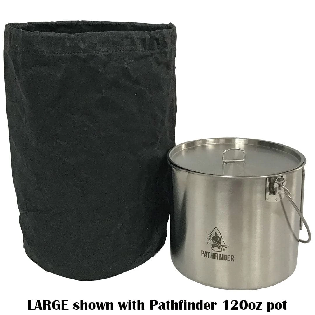 Royal Case Company Pathfinder Waxed Canvas Large Bush Pot Bag Outdoor Cooking 4 Royal Case Company Pathfinder Waxed Canvas Large Bush Pot Bag Outdoor Cooking