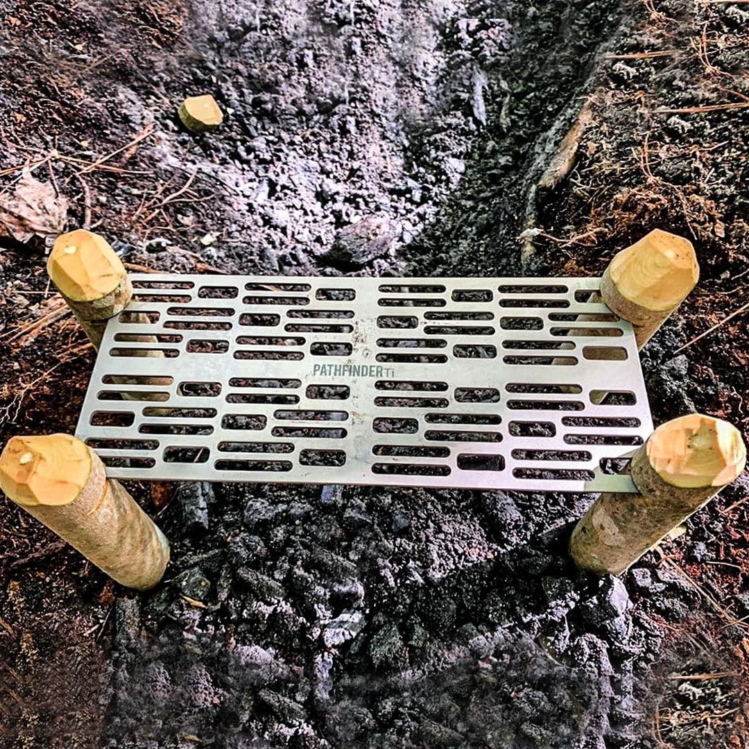 Pathfinder Branded Titanium Grill Survival Gear 7 Pathfinder Branded Titanium Grill Survival Gear