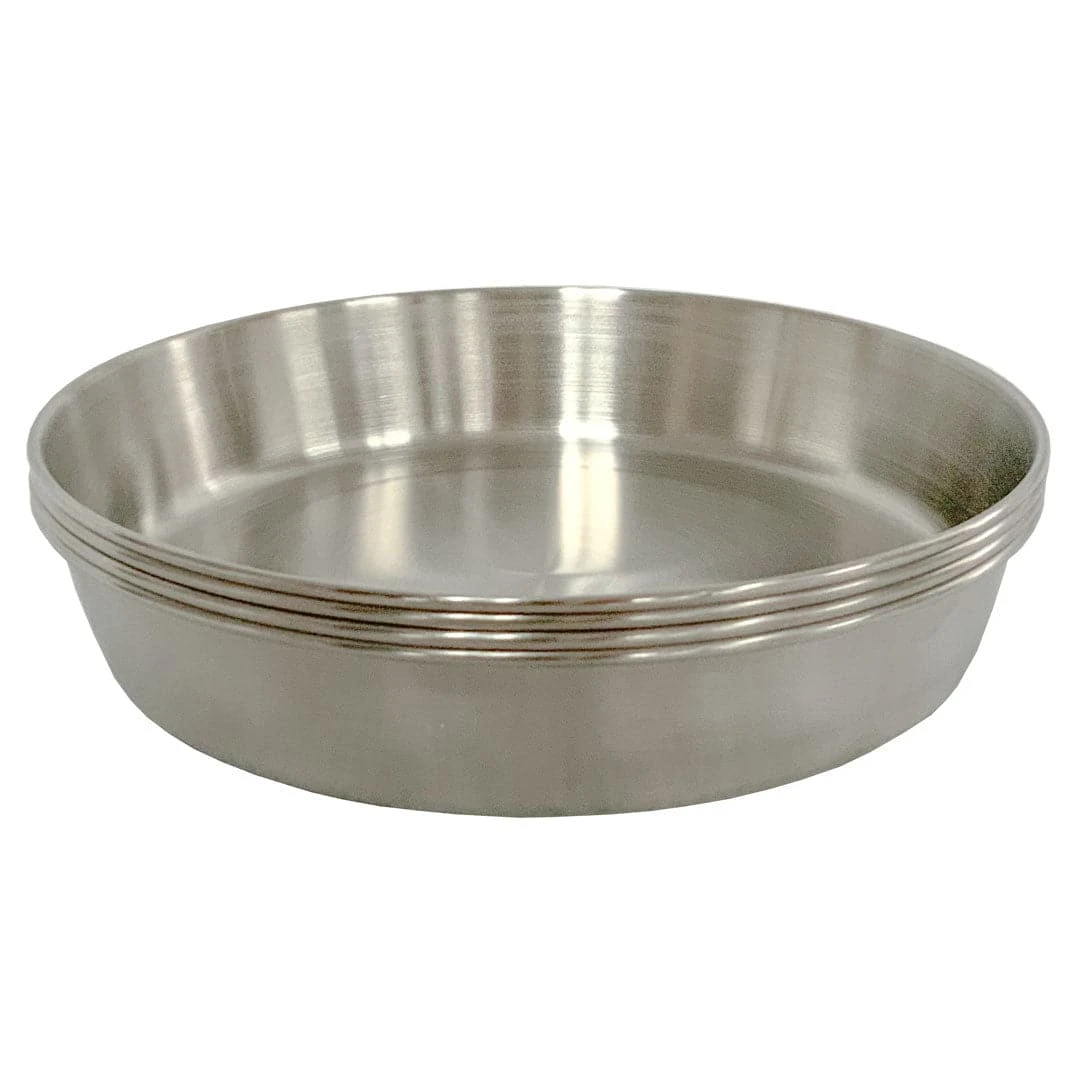 Pathfinder Branded Stainless Steel Plate Outdoor Cooking 4 Pathfinder Branded Stainless Steel Plate Outdoor Cooking