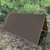 Pathfinder Branded Pathfinder Nylon Tarp - Earth Brown Survival Gear