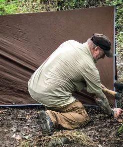 Pathfinder Branded Pathfinder Nylon Tarp - Earth Brown Survival Gear 17 Pathfinder Branded Pathfinder Nylon Tarp - Earth Brown Survival Gear