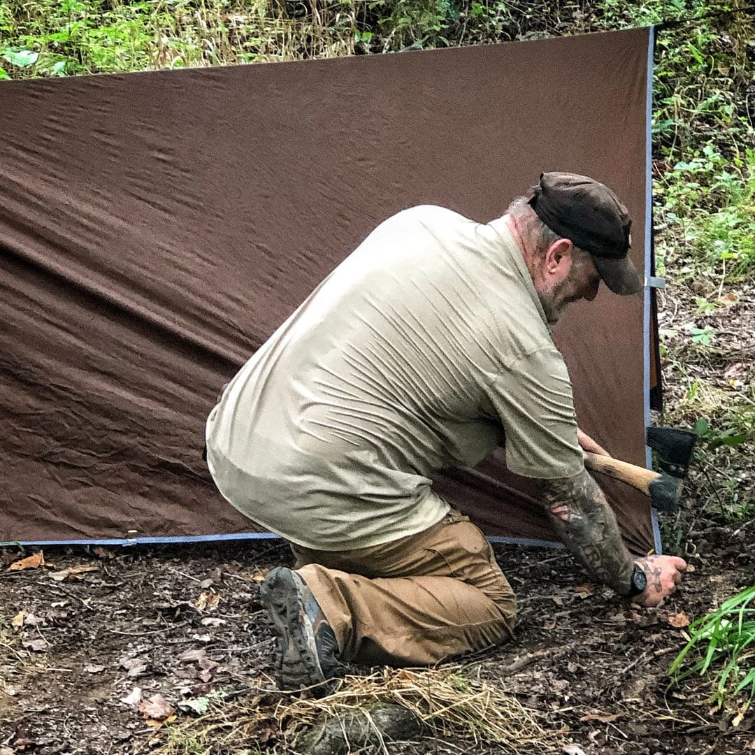 Pathfinder Branded Pathfinder Nylon Tarp - Earth Brown Survival Gear 9 Pathfinder Branded Pathfinder Nylon Tarp - Earth Brown Survival Gear