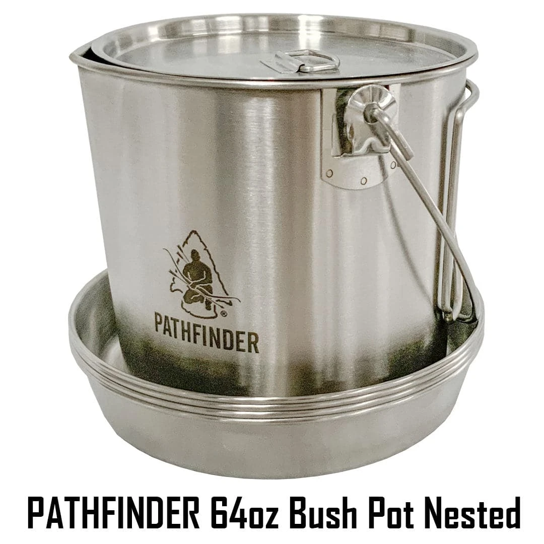 Pathfinder Branded Stainless Steel Plate Outdoor Cooking 6 Pathfinder Branded Stainless Steel Plate Outdoor Cooking