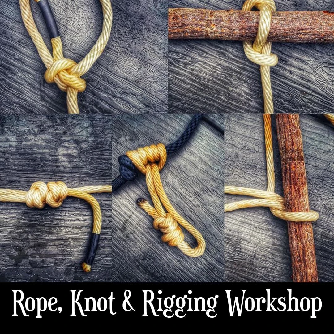 PFS Classes Rope Work, Knots And Rigging Workshop - OHIO 3 PFS Classes Rope Work, Knots And Rigging Workshop - OHIO