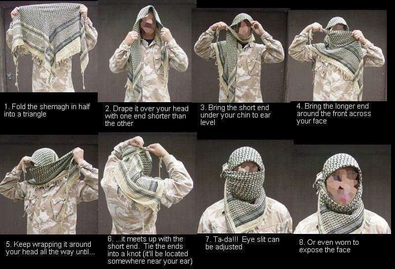 Rothco Survival Gear Shemagh - 42" X 42" 4 Rothco Survival Gear Shemagh - 42" X 42"