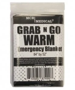 MCR Medical Supply Space/Thermal Emergency Blanket, Silver