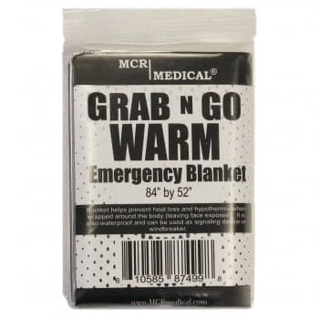 MCR Medical Supply Space/Thermal Emergency Blanket, Silver 3 MCR Medical Supply Space/Thermal Emergency Blanket, Silver