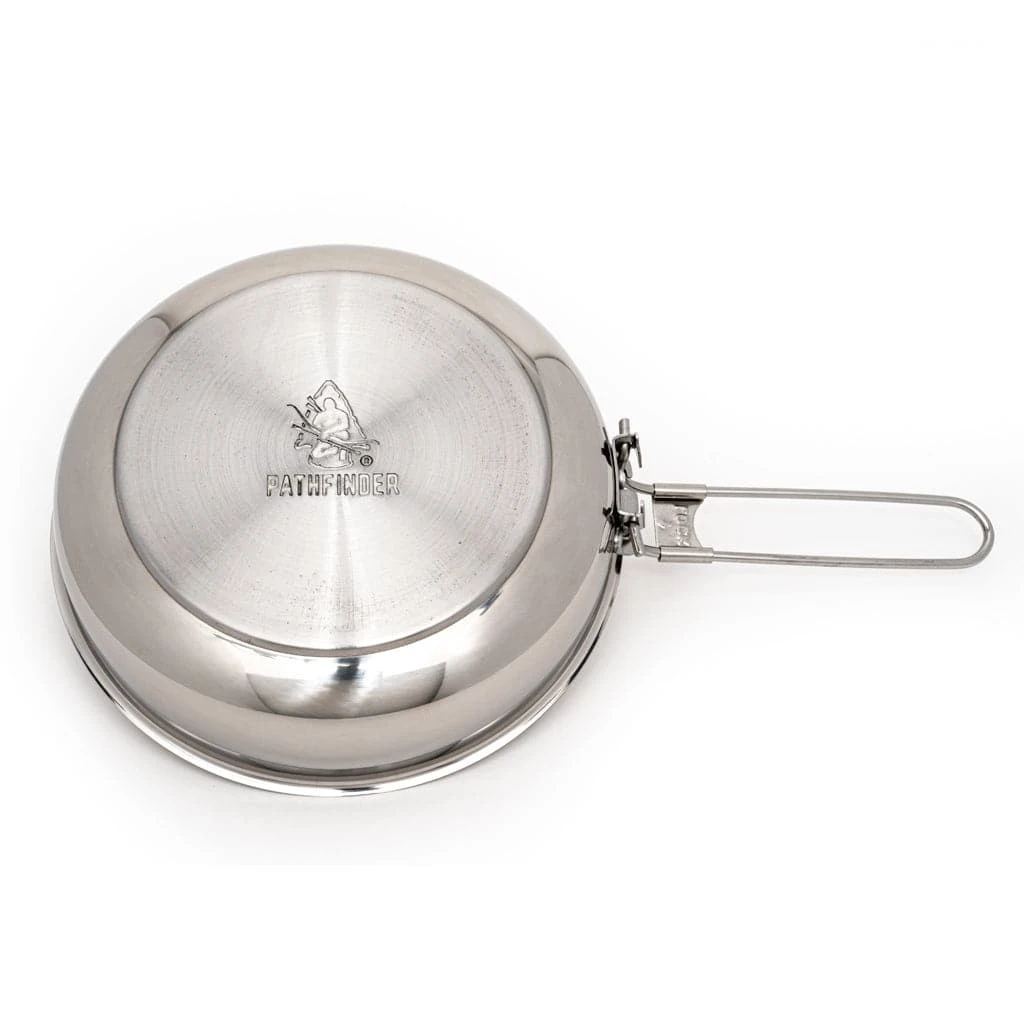 Pathfinder Branded Stainless Steel Skillet And Lid 7 Pathfinder Branded Stainless Steel Skillet And Lid