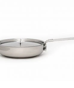 Pathfinder Branded Stainless Steel Skillet And Lid