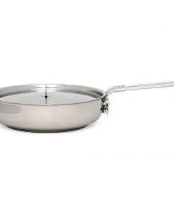 Pathfinder Branded Stainless Steel Skillet And Lid 18 Pathfinder Branded Stainless Steel Skillet And Lid