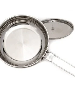 Pathfinder Branded Stainless Steel Skillet And Lid 16 Pathfinder Branded Stainless Steel Skillet And Lid