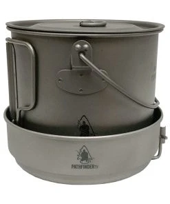Pathfinder Branded Titanium Skillet Survival Gear