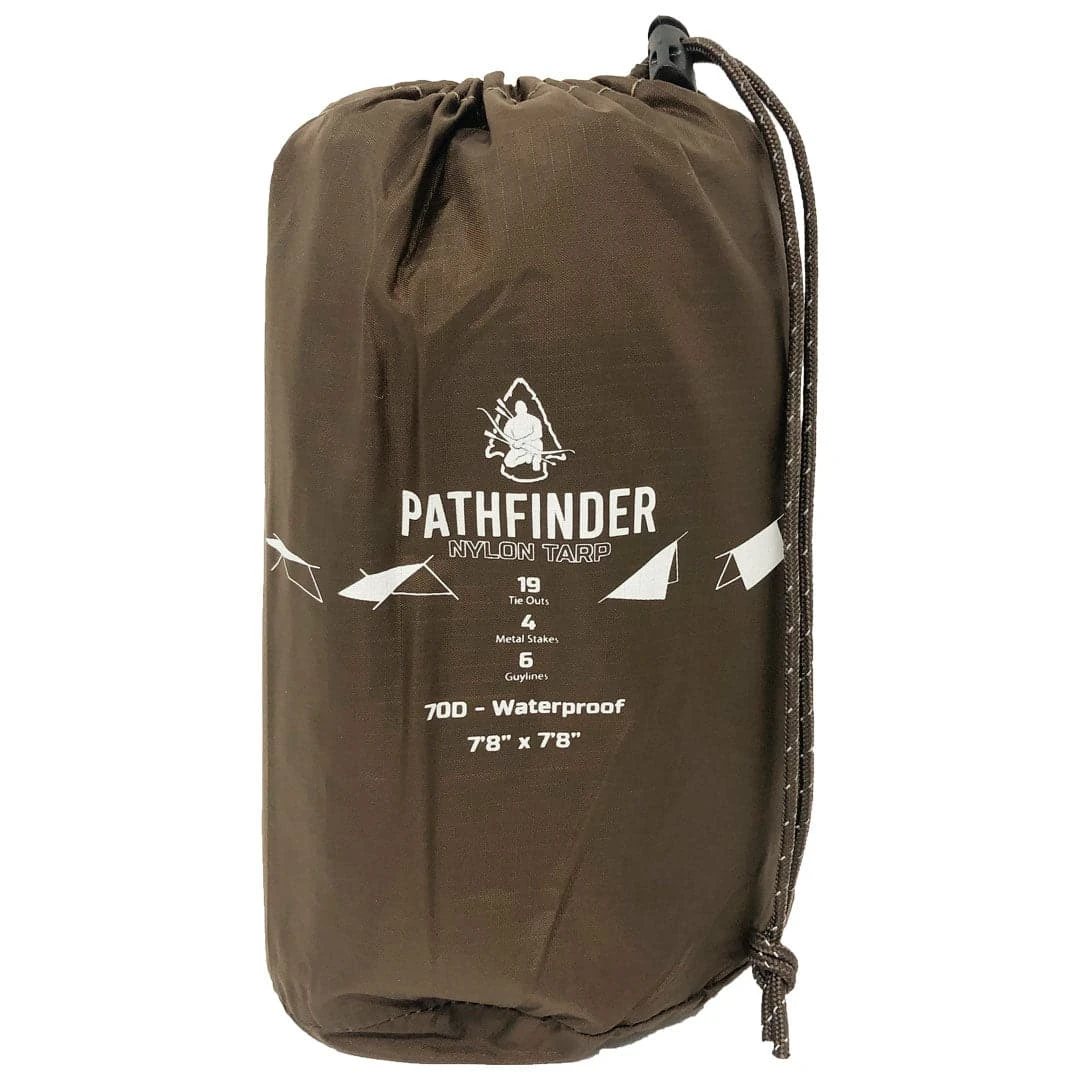 Pathfinder Branded Pathfinder Nylon Tarp - Earth Brown Survival Gear 4 Pathfinder Branded Pathfinder Nylon Tarp - Earth Brown Survival Gear