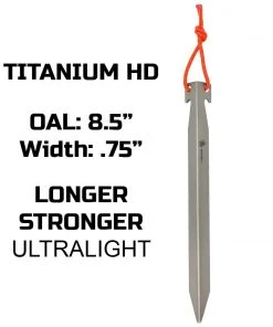 Pathfinder Branded Titanium HD Tent Stakes Survival Gear