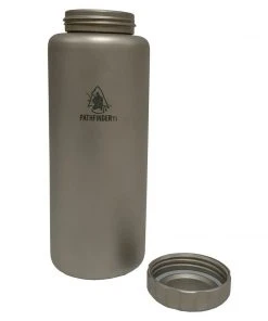 Pathfinder Branded Survival Gear 1050ml Titanium Bottle & Cup Set