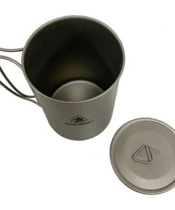 Pathfinder Branded Survival Gear 1050ml Titanium Bottle & Cup Set