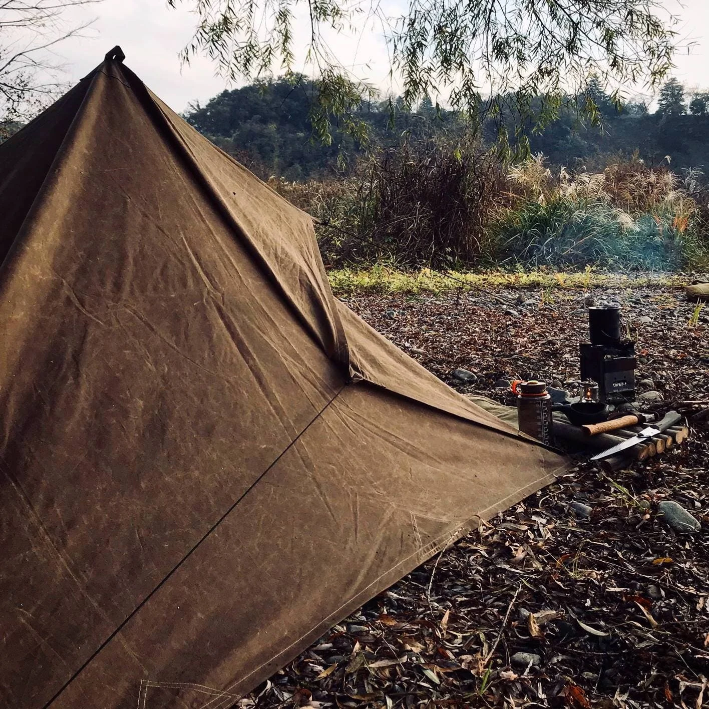 Oilskin Tarp - Bushcraft Spain Cover & Shelter 4 Oilskin Tarp - Bushcraft Spain Cover & Shelter