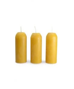 INDUSTRIAL REVOLUTIONS 100% Natural Beeswax Candles - 3 Pack