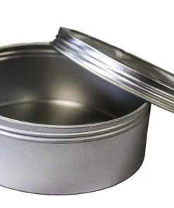 PaperMart 8oz Round Steel Container - Screw Top